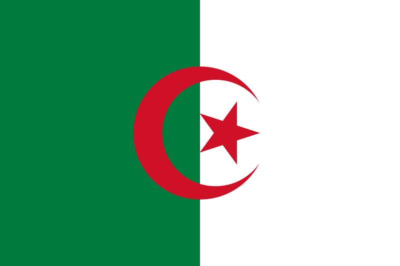 Algerien - offizielle flagge
