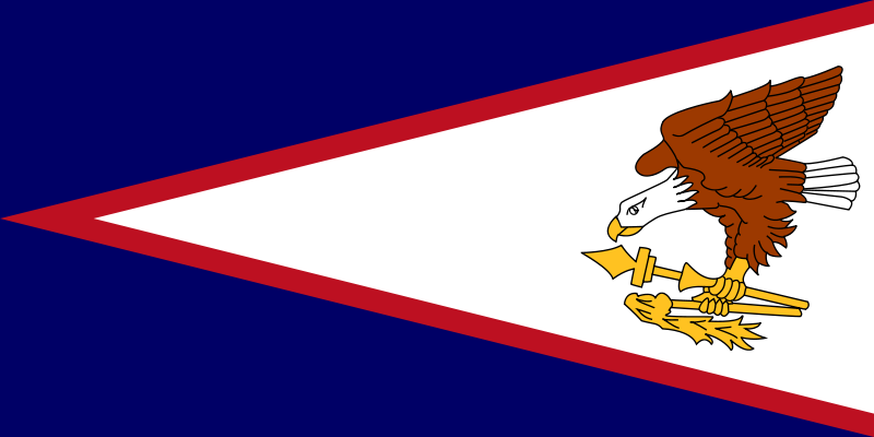 Amerikanisch-Samoa - offizielle flagge