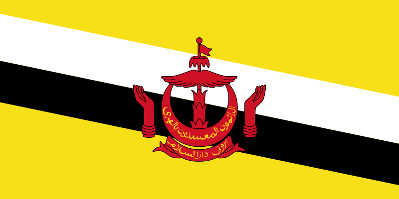Brunei - offizielle flagge