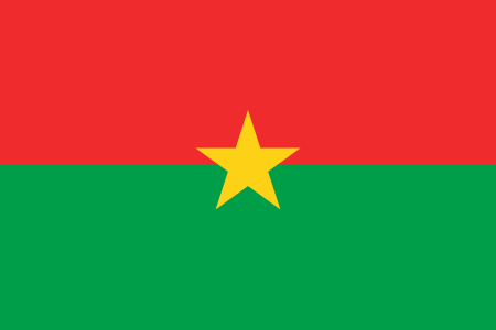 Burkina Faso - offizielle flagge