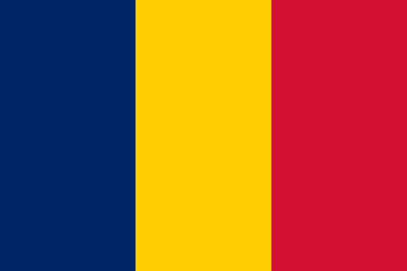 Tschad - offizielle flagge