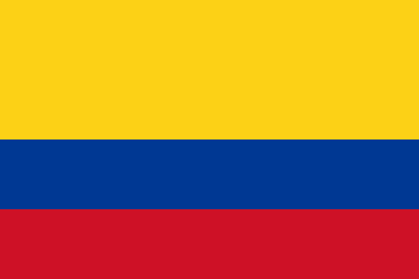 Kolumbien - offizielle flagge