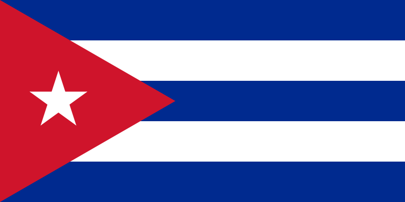 Kuba - offizielle flagge