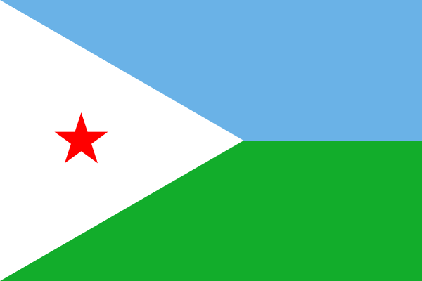 Dschibuti - offizielle flagge