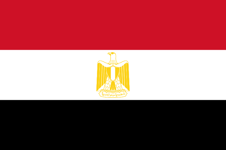Ägypten - offizielle flagge