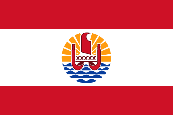 Französisch-Polynesien - offizielle flagge