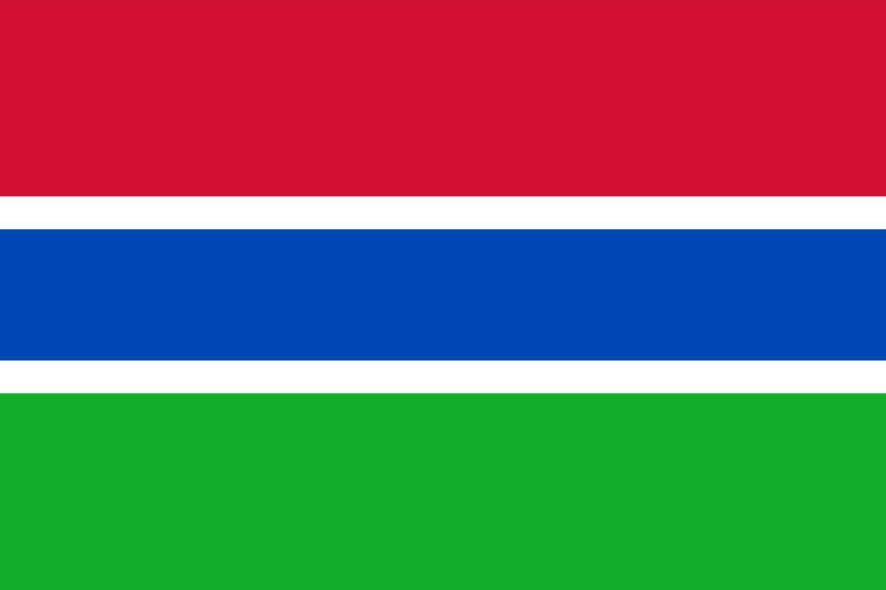 Gambia - offizielle flagge