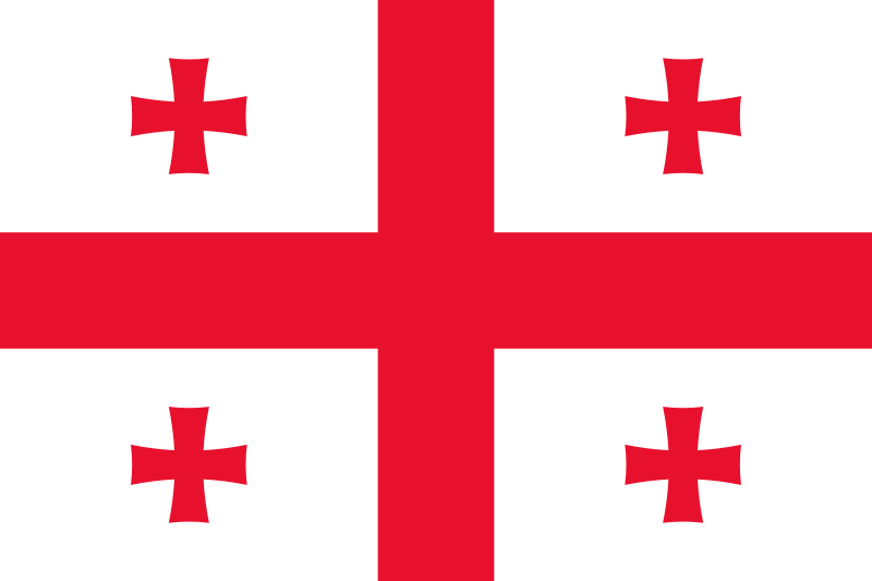 Georgien - offizielle flagge