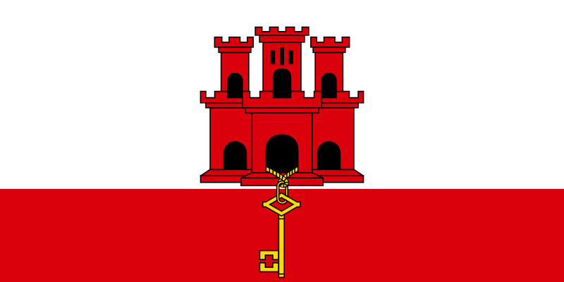 Gibraltar - offizielle flagge