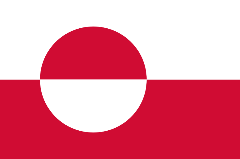 Grönland - offizielle flagge