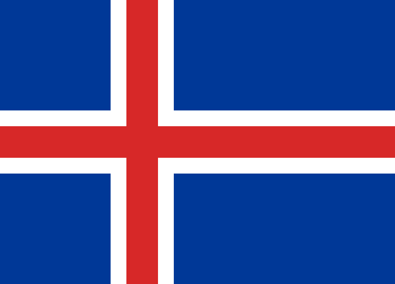 Island - offizielle flagge