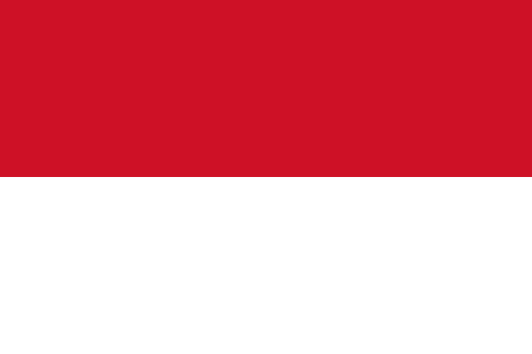 Indonesien - offizielle flagge