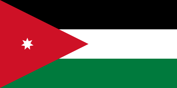 Jordanien - offizielle flagge
