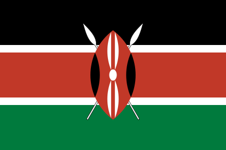 Kenya - offizielle flagge