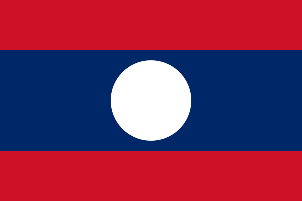 Laos - offizielle flagge