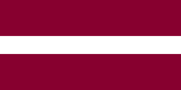 Lettland - offizielle flagge