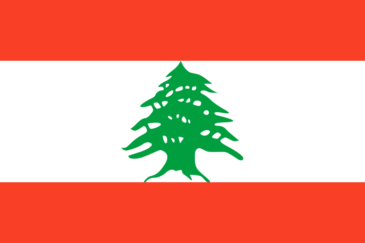 Libanon - offizielle flagge