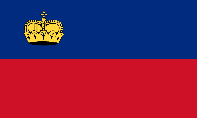 Liechtenstein - offizielle flagge