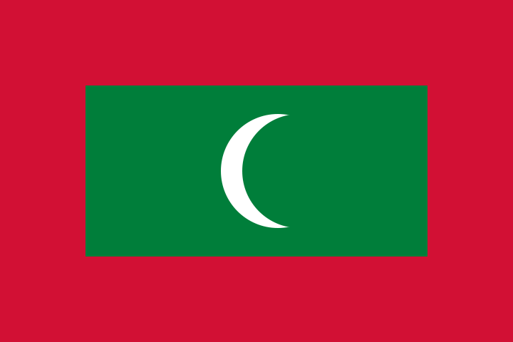 Malediven - offizielle flagge