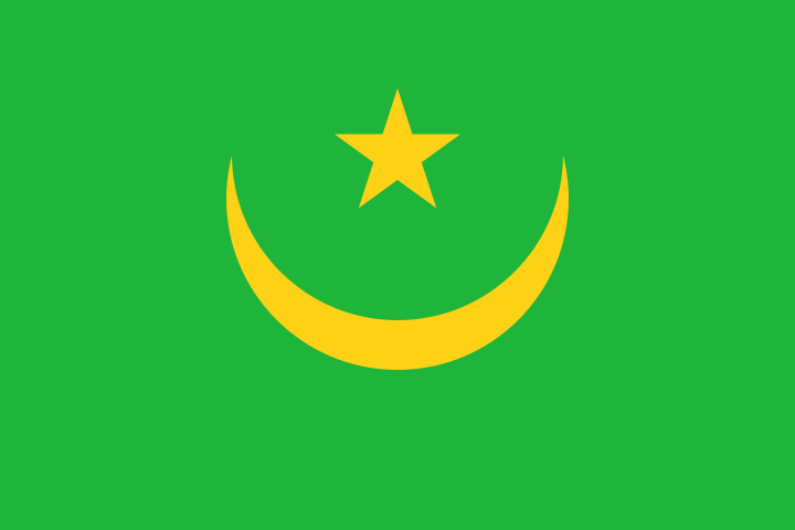 Mauretanien - offizielle flagge
