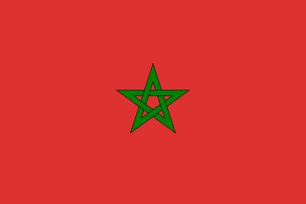 Marokko - offizielle flagge