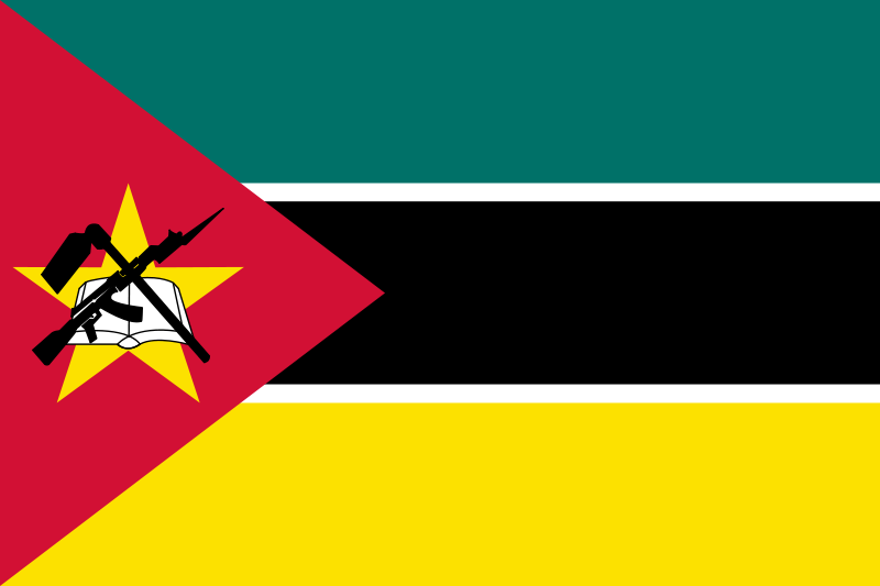 Mosambik - offizielle flagge