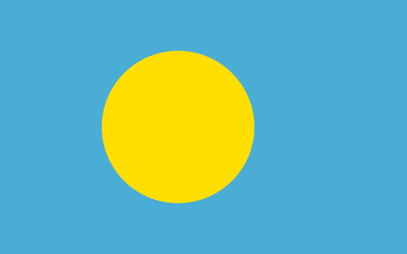 Palau - offizielle flagge