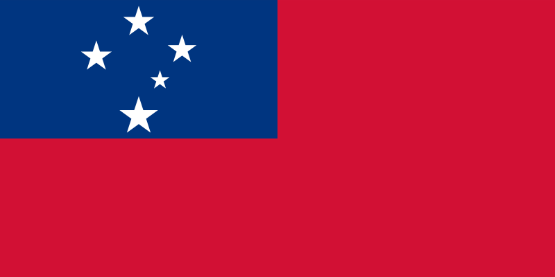 Samoa - offizielle flagge