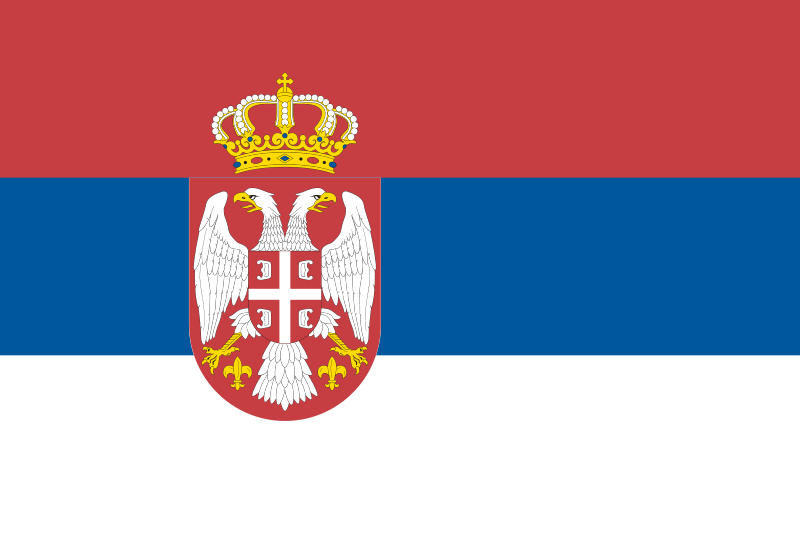 Serbien - offizielle flagge
