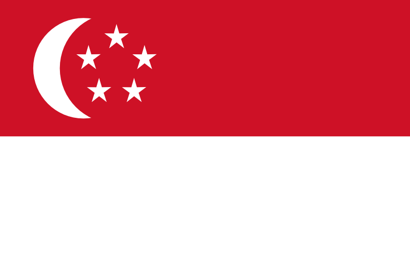 Singapur - offizielle flagge