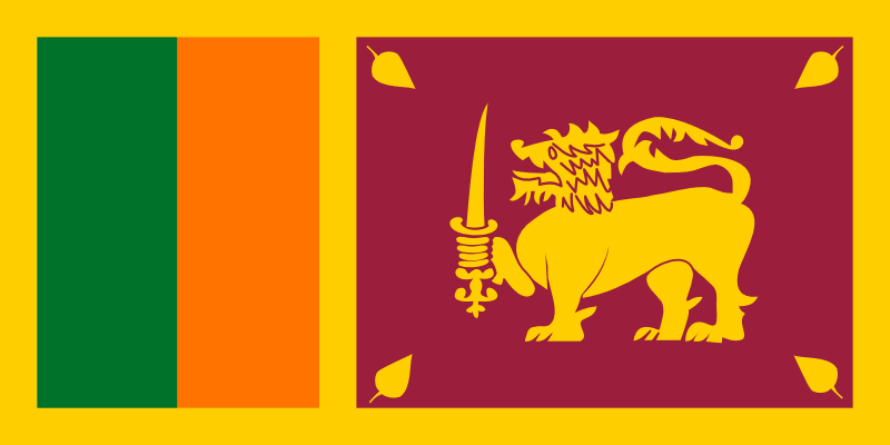 Sri Lanka - offizielle flagge