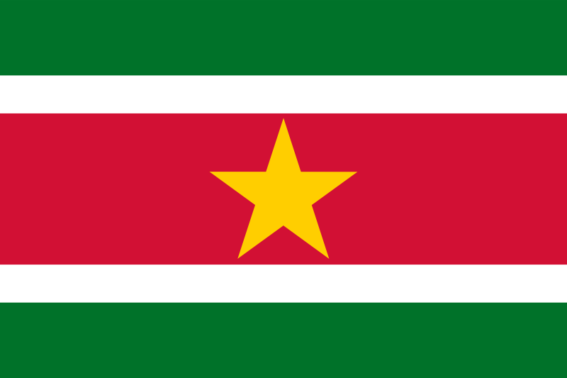 Suriname - offizielle flagge