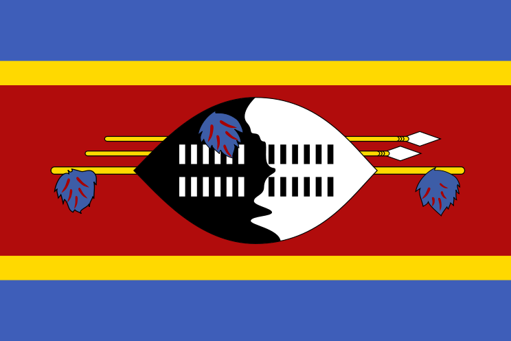 Swasiland - offizielle flagge