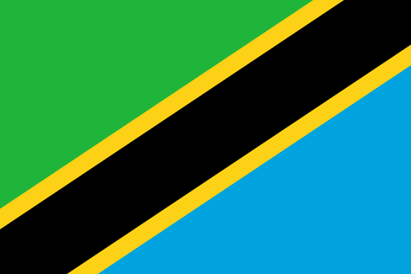 Tansania, Vereinigte Republik - offizielle flagge