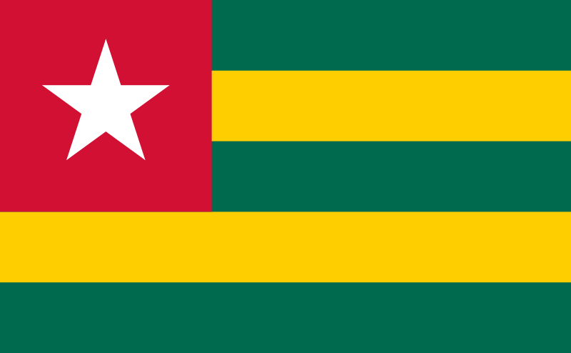 Togo - offizielle flagge