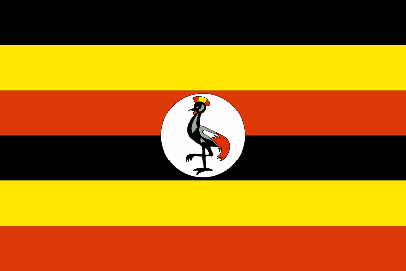 Uganda - offizielle flagge
