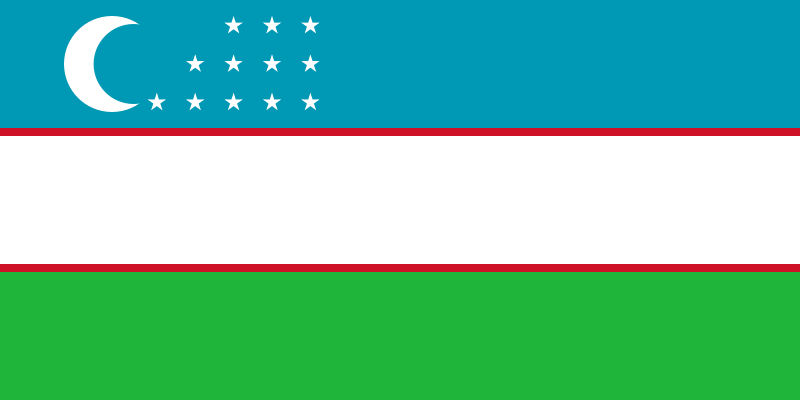 Usbekistan - offizielle flagge