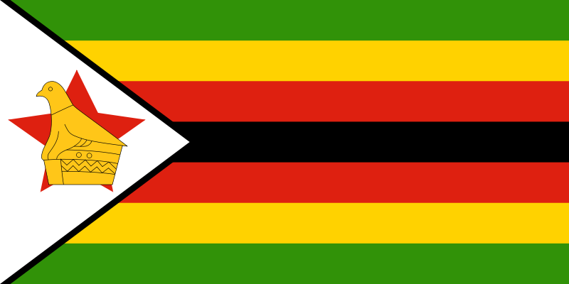 Simbabwe - offizielle flagge